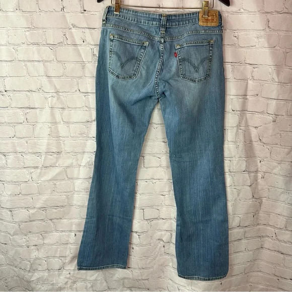 levi's 545 lowboot cut denim jeans womens sz 8 long boho western Y2K - Picture 2 of 8